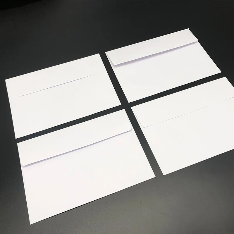 A7 white envelope with Square Flap and Self Seal Wedding Invitation 5x7 Envelope