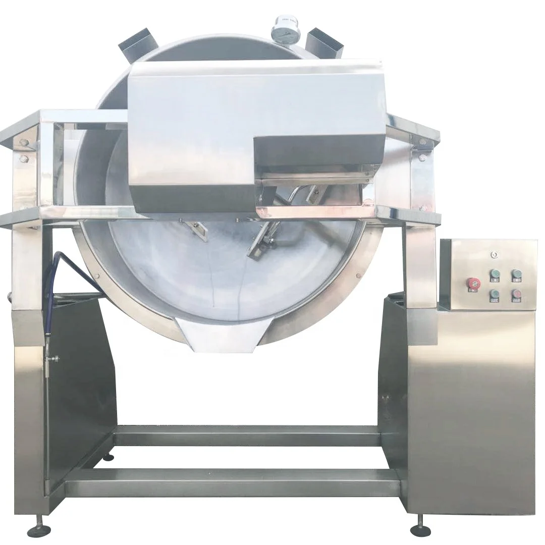 100 liter  stainless steel gas jacketed steam milk boiler  cooking kettle