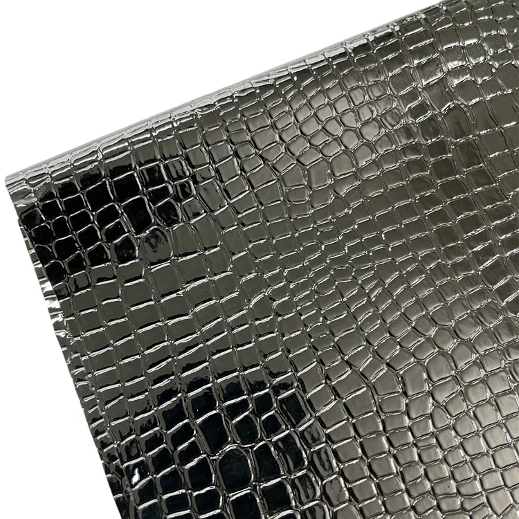 Classic And Fashionable Smooth Crocodile Leather Fabric Used For Furniture And Shoe Bag Decoration