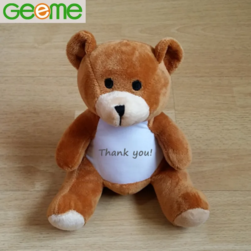 JM9116 Stuffed Plush Toys Writing Pattern Teddy Bear for Promotion