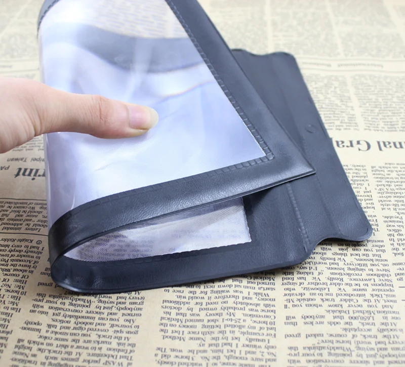 Factory PVC Lens A4 Full Page 3x Magnifier Sheet Large Magnifying Glass For Book Reading