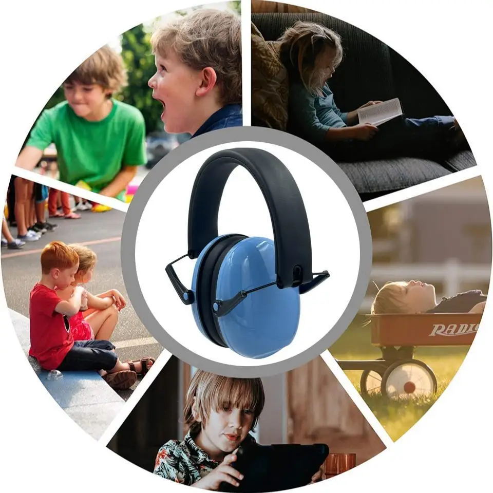 Folding Teenager Comfortable Hearing Safety Protection Earmuffs For Child in Music Festival NRR 21 dB(SNR 24dB)