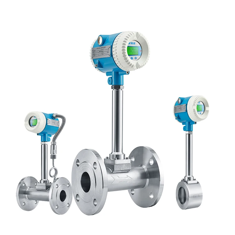 Low Price Digital LCD Display Vortex Air Hydrogen Biogas Nitrogen LPG Gas Flow Meter Manufacturers Flow Sensor Suppliers