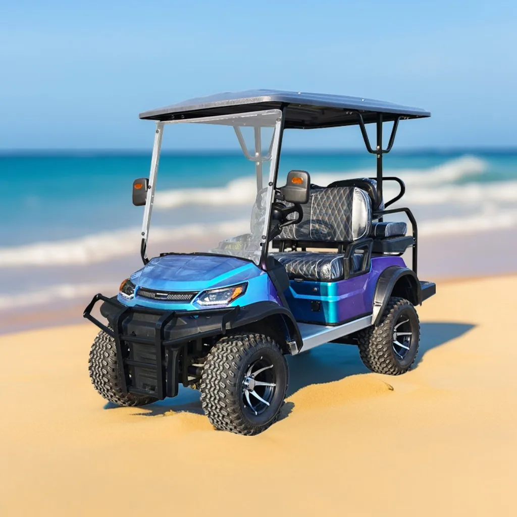 Hot Sale Mini golf cartLVTONG 48V Customized  By Side 4*4 Utv Electric Golf Buggy Cart With Legal Lithium Battery