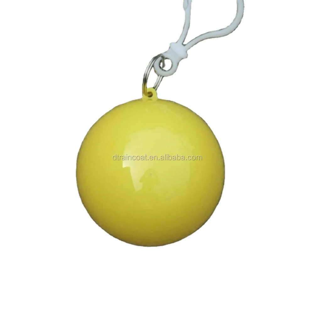 PE Disposable Emergency Poncho packed in ball