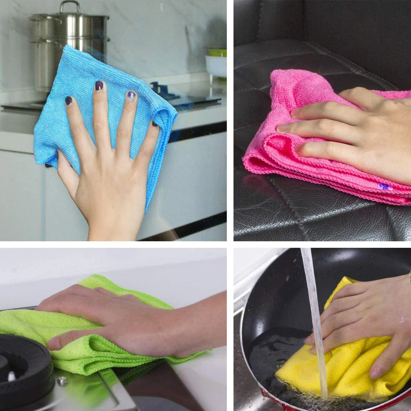 Scratch Free Polishing Microfiber Cleaning Cloth 150gsm 300gsm for Multiple Cleaning Micro fiber cloth  Wash Towel