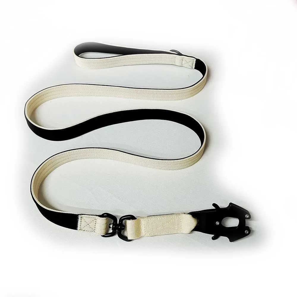 Wholesale luxury designer heavy duty custom nylon strong dog leash Heavy Duty Tactical Combat Dog Lead with Frog Clip