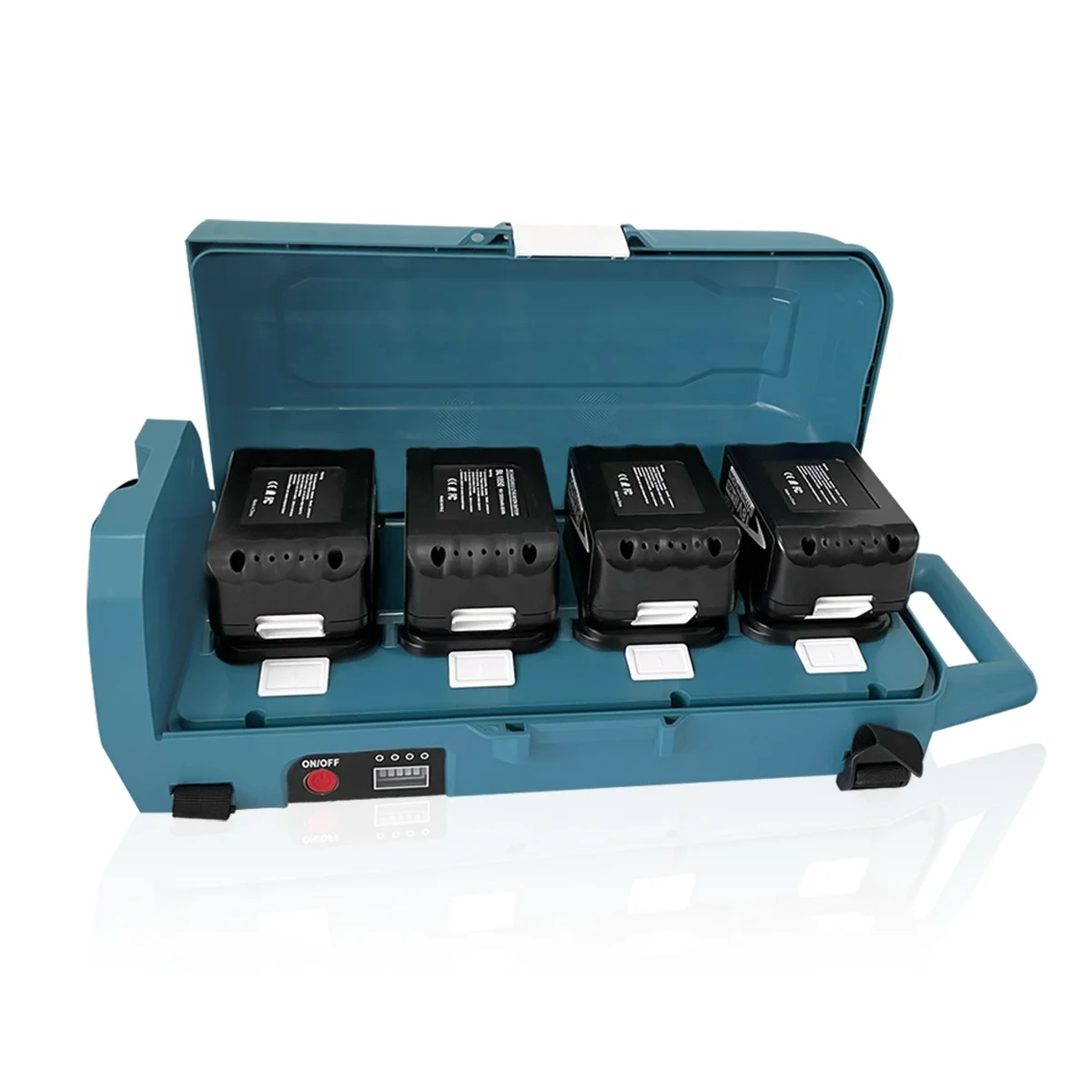 Portable Battery Backpack PDC01-MAK is Compatible with 14.4V-20V Makita Dewalt Bosch Lithium ion Battery 4 in 1 Output for Tools