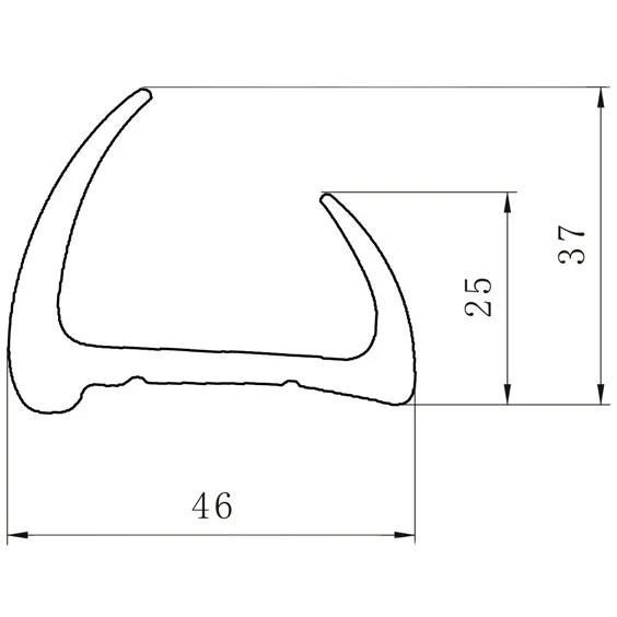 072019 пвх и EPDM аксессуары для грузовиков уплотнение двери фургона