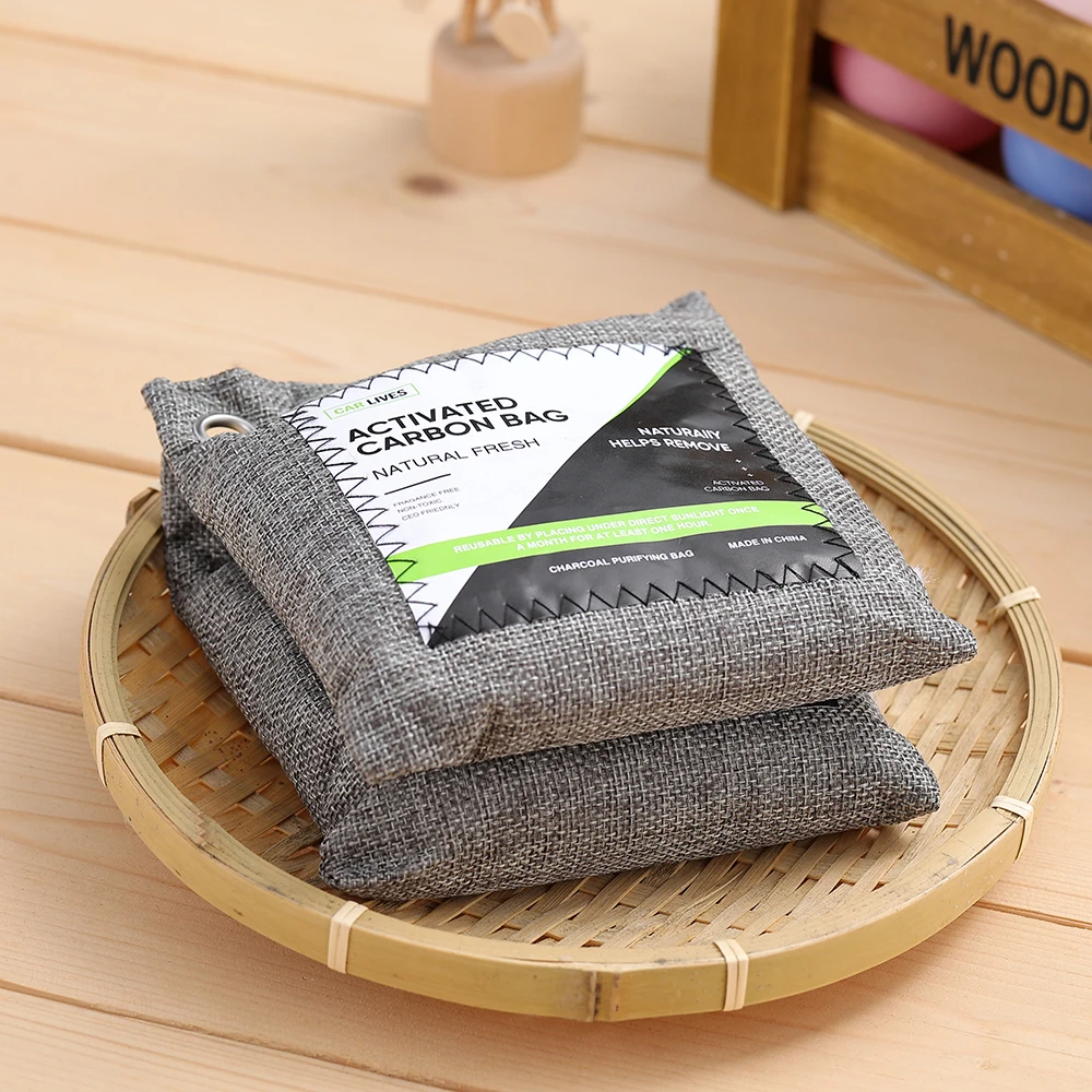 OEM Natural High Air Purifying Strong Adsorbed Reusable Packaging Bags Activated Bamboo Charcoal