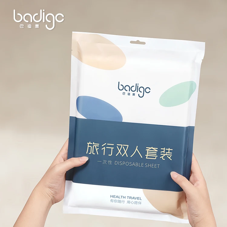 China Wholesale Price Bag Package White Microfiber Customized Size Cotton Hotel Sleeping Disposable Bed Sheet Set For Baby