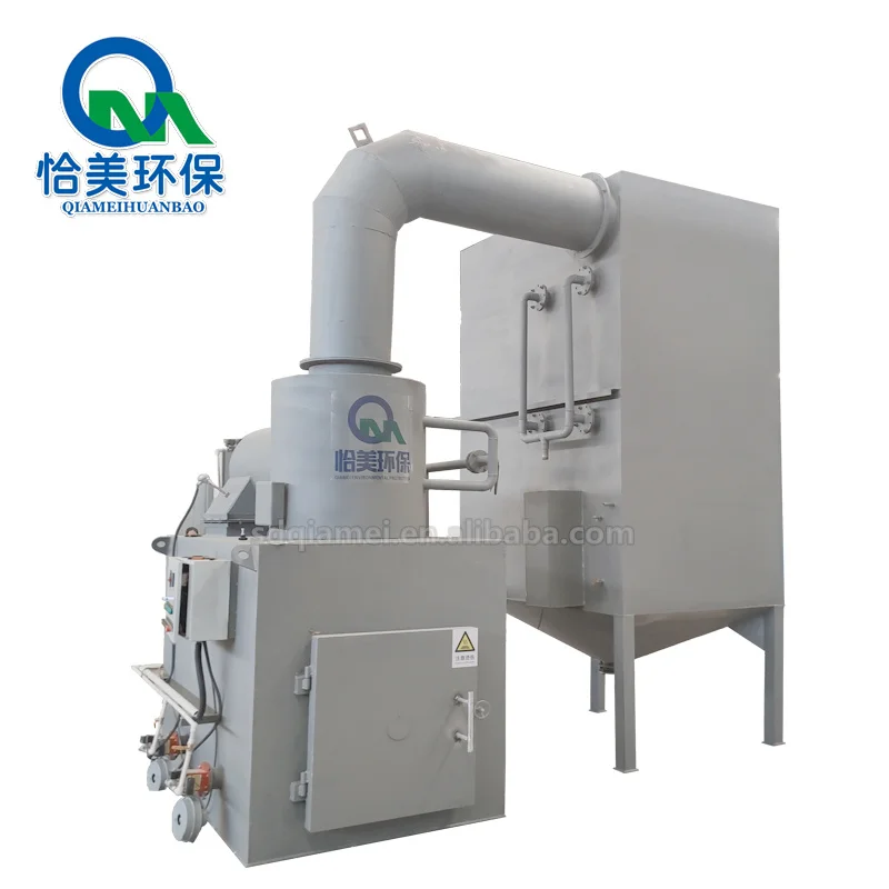 china mobile small waste disposal  human hospital medical waste incinerator / plasma burner / crematorium human incinerator
