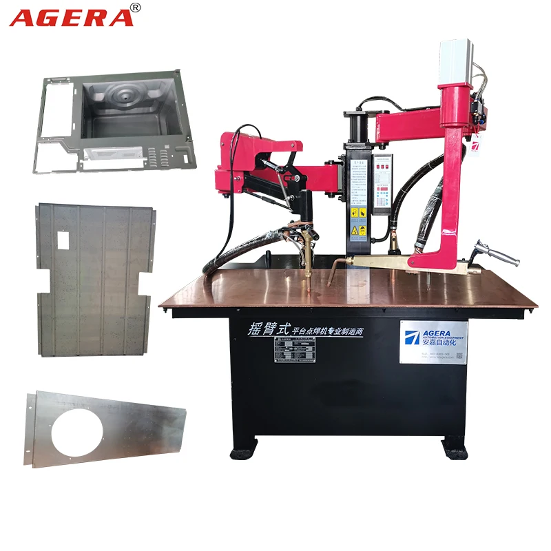 Factory DC Inverter Rocker Arm Spot Welder Automatic Pneumatic Table Spot Welding Machine