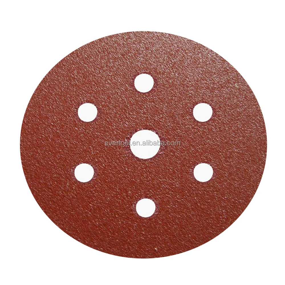 EVERTOOL Abrasive Tool Aluminum Oxide Sanding Paper Self Adhesive Sanding Discs 125mm
