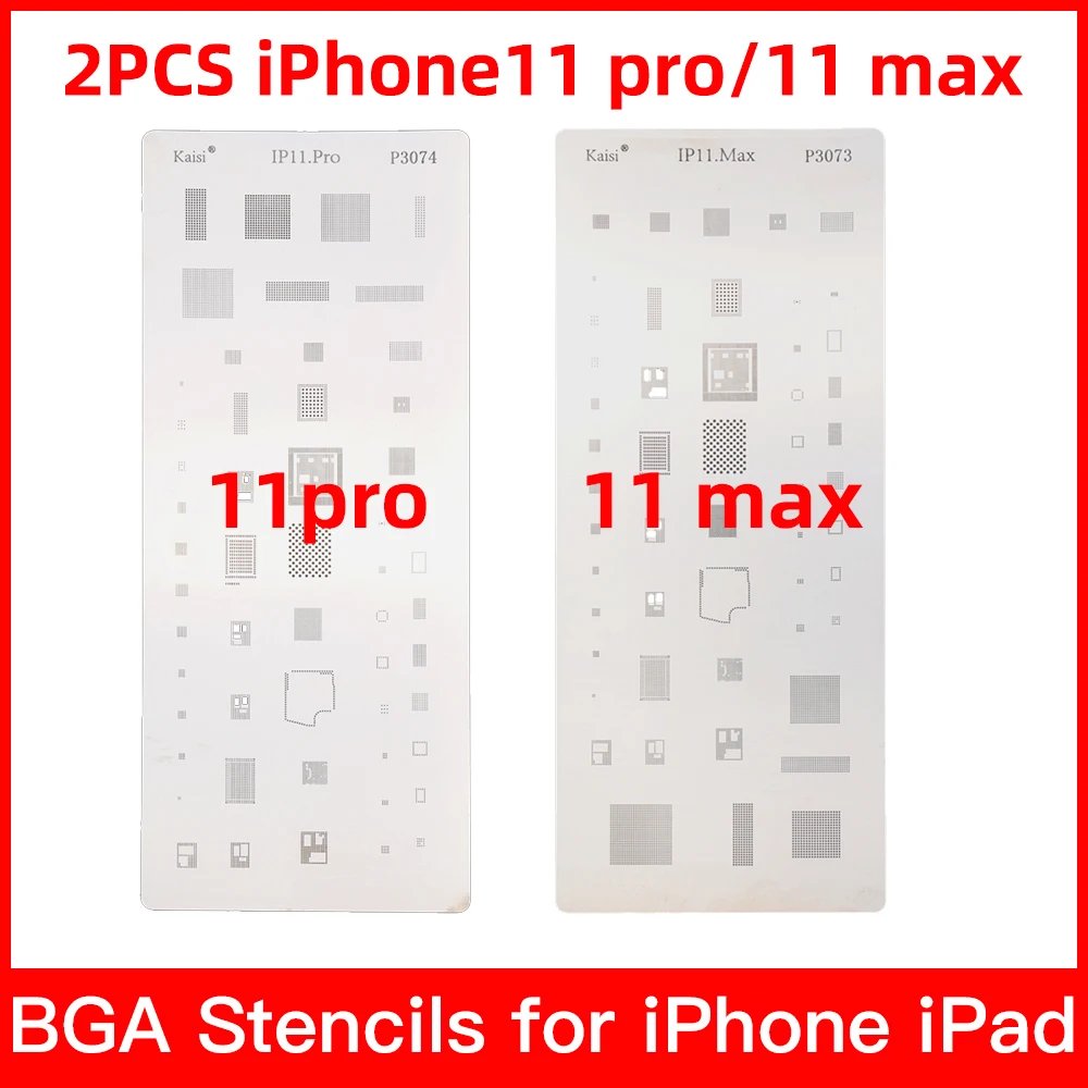 19 шт. полный набор микросхема BGA трафарет наборы для iPhone XS MAX XR 8p 7 6 s Plus SE 5S 5C 5 4S iPad высокого