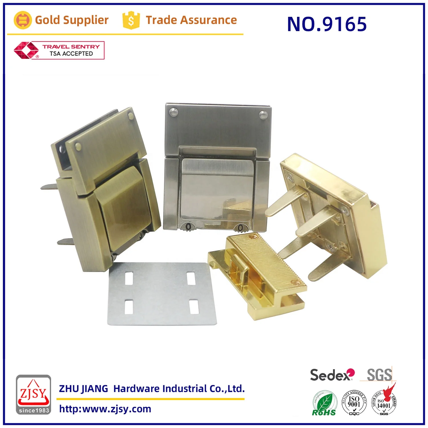 9165 the most fashionable high-quality zinc alloy 2-digit number round code lock briefcase insert lock security bag lock