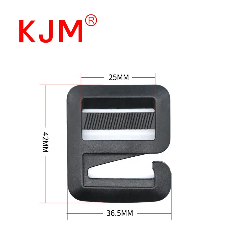 KJM New Style 25mm Plastic Webbing Snap G Hook for Backpack