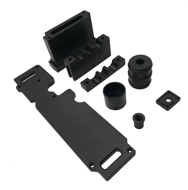 Изготовленный на заказ высококачественный станок скользящий блок micro black delrin acetel pom pc abs фрезерный peek cnc обработка пластиковых