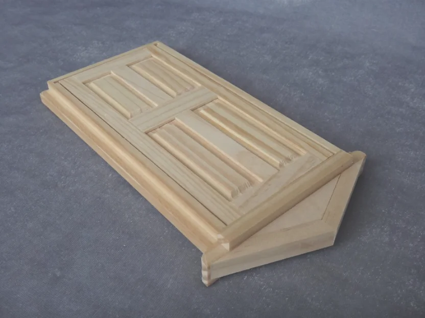 Handmade Miniature Natural Xmas Wooden Fairy Door