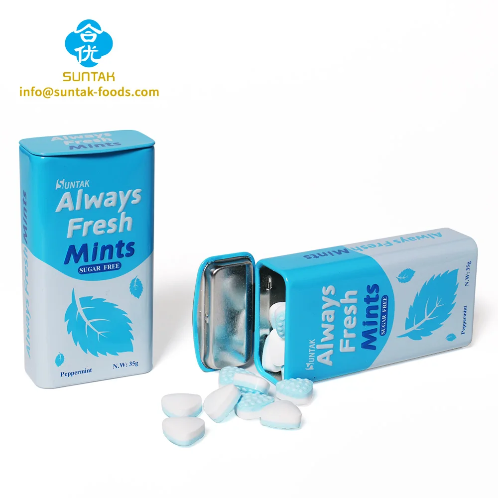 Sugar Free  Mint Tablet Candy  For Refresh Breath hard candy xylitol candies lemon flavored mints