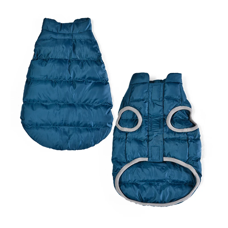 Custom Eco-Friendly 100% RPET Fabric Pet Clothes Recycled Dog Coat With Storage Bag