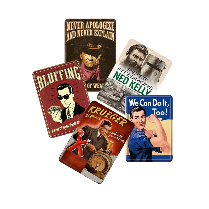 Movie Metal Sign Tin Sign Metal Poster Wall Decor for Bar Pub Club Man Cave Decoration