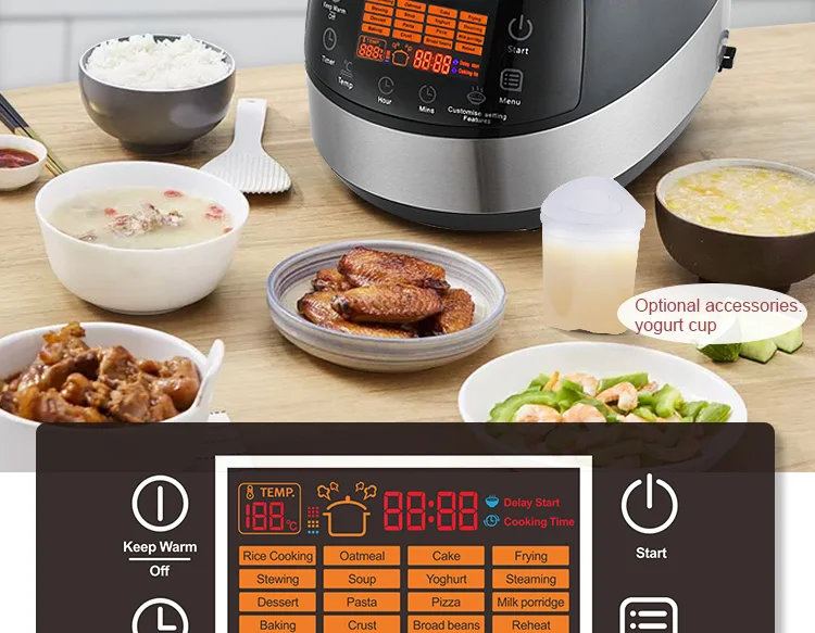 Big Rice Cooker Electric Rice Cooker Multifunction Kitchen deluxe multi digital slow rice cooker