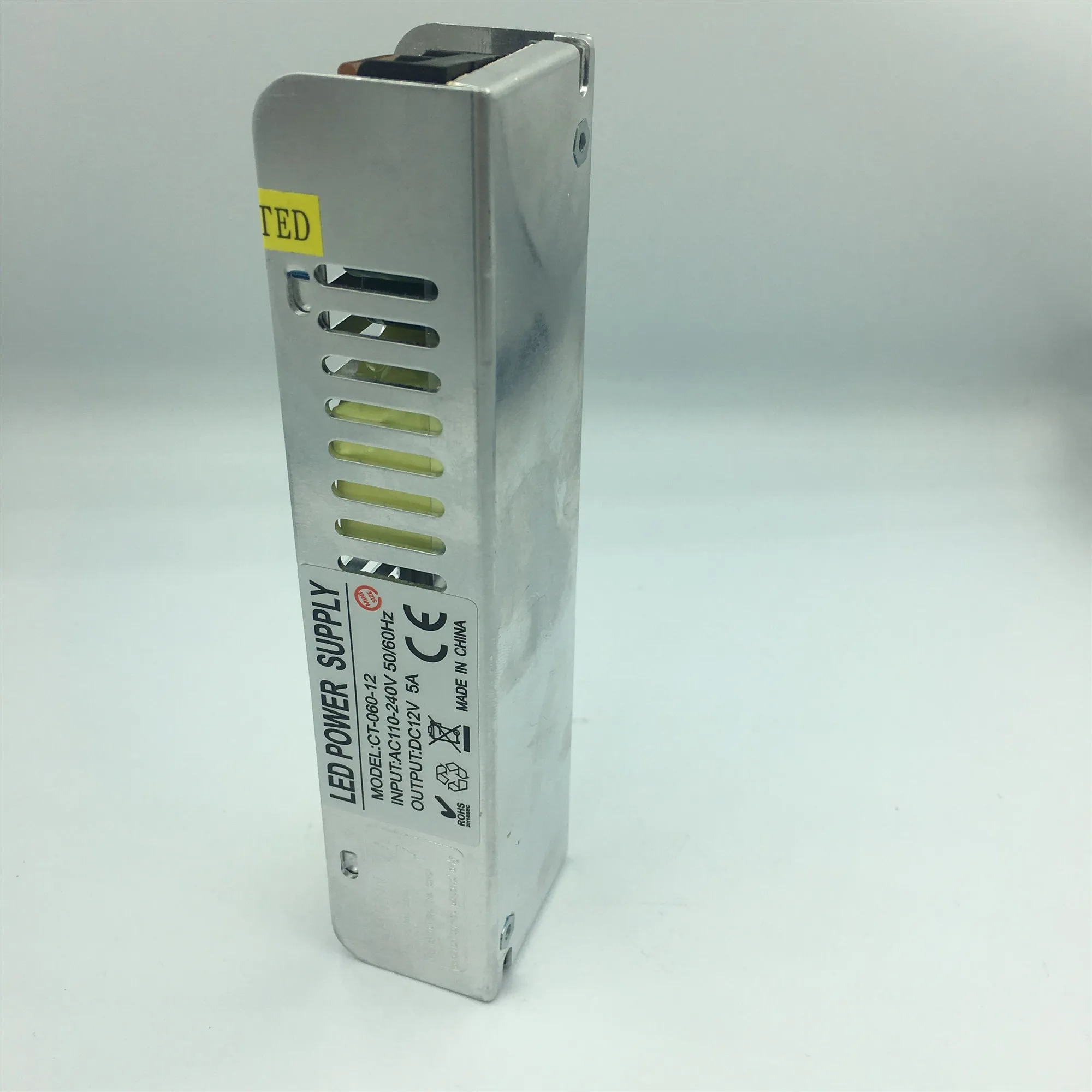 ShenZhen Supplier Slim Led Power Supply Ac To Dc 60w 12v 5a Smps