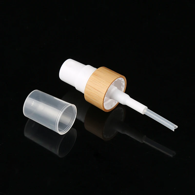 20/410 24/410 Bamboo White Mist Sprayer and Pump for Liquid Foundation for Glass Bottle Plastic Bottle