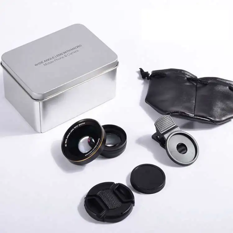 Широкоугольный объектив AI 0.6X 15X макрообъектив 2 в 1 58 мм объектив камеры мобильного телефона