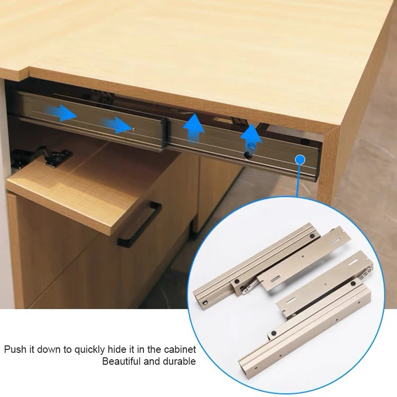Dining Table Guide Rail Tables Slide Pop-up Spring Extension Rail Dining Table Slide Mechanism