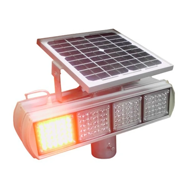 LED Double Side Signal Blinker Lights Manufacturers Traffic Solar Warning Light