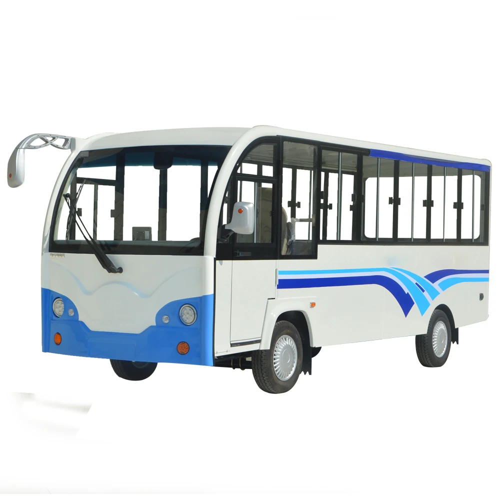 Electric Enclosed 22 Seats Shuttle Bus For School