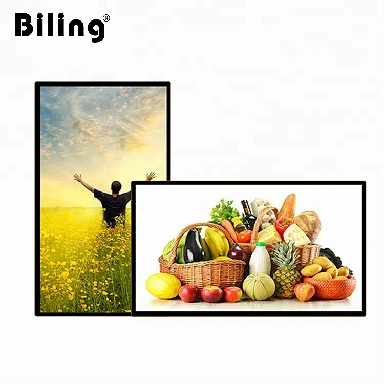 Full HD wall mounted lcd samsung lcd panel advertising display /LCD digital signage wall mount