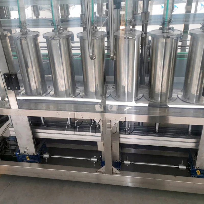 Automatic glass jar detergent liquid soap 5L bottle oil filling capping and labeling machine bottling packing production line