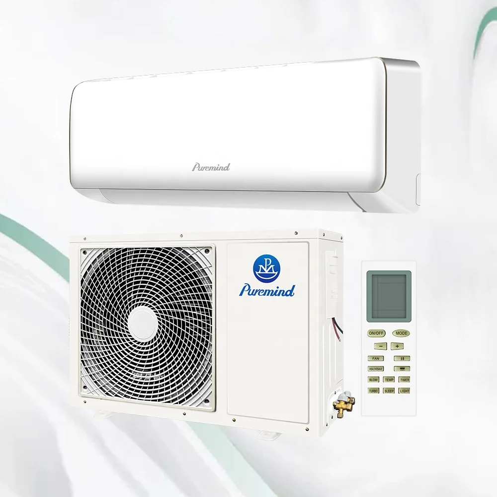 Распродажа Настенный Кондиционер 12000Btu R410a R32 AC DC гибридный 24V 48V солнечный кондиционер для