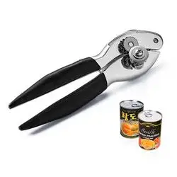wholesale customized kitchen tools zinc alloy manual can opener with non-silp handle BPA free high quality household tin opener