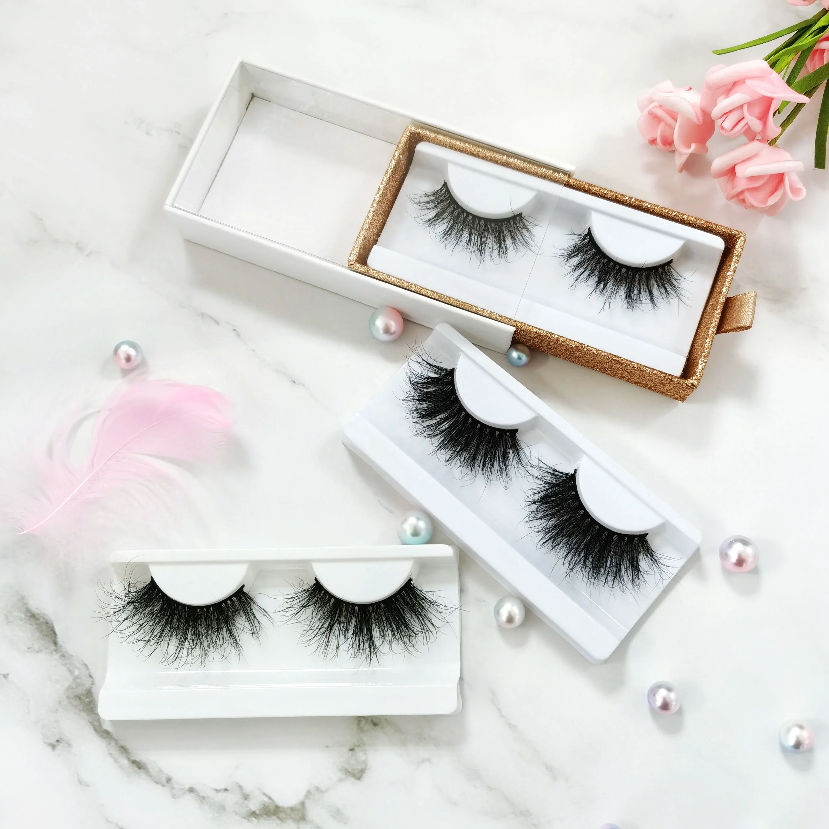 Brand new customized LOGO LOGO wholesale sales packaging box eye enhancing full strip lashes