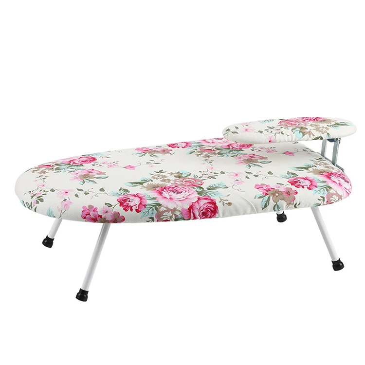 Household Accessories Home Hanging Countertop Ironing Table Mini Foldable Tabletop Ironing Board with Iron Holder