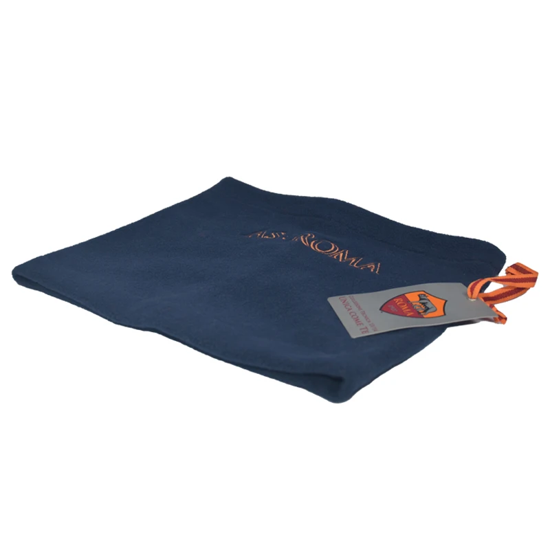 Custom logo double thicknesses acrylic yarn knit winter neckwarmer strip scarf