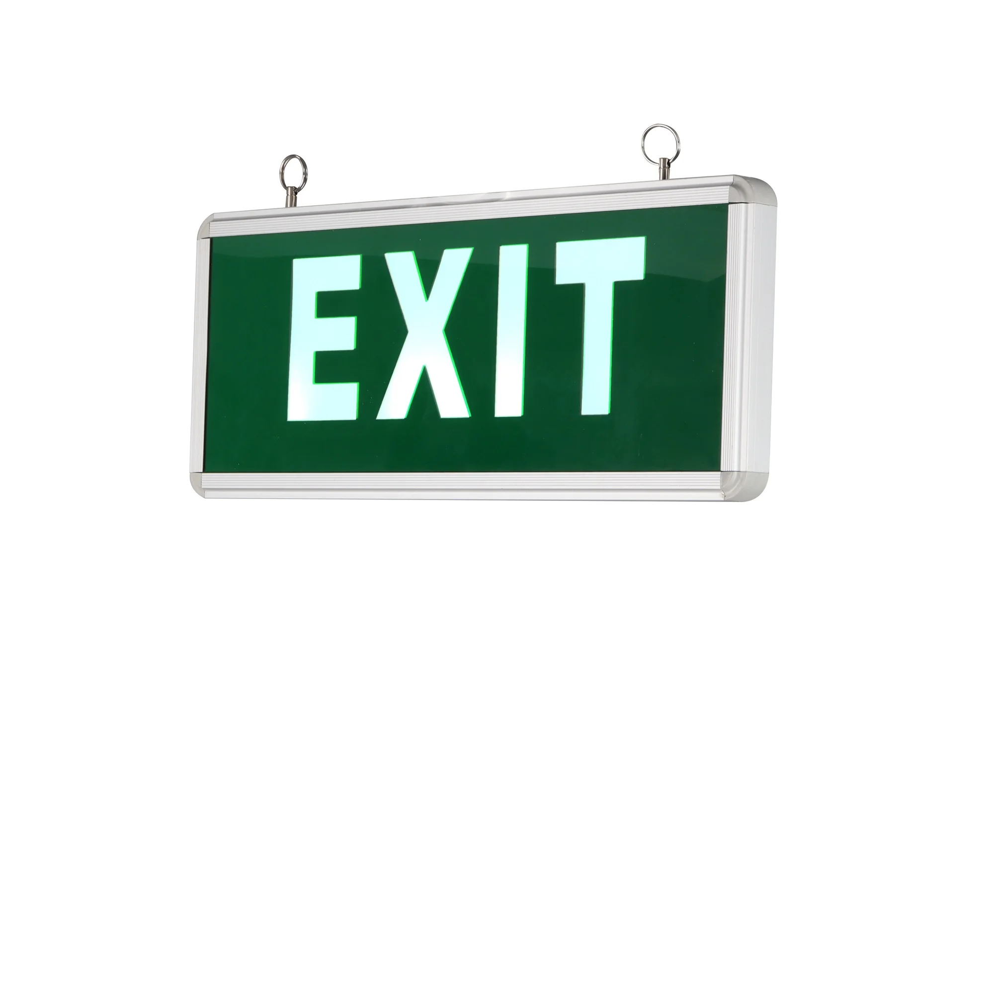 Luminescent Green Photoluminescent Directional Exit Signs Emergency Lighting For Safety