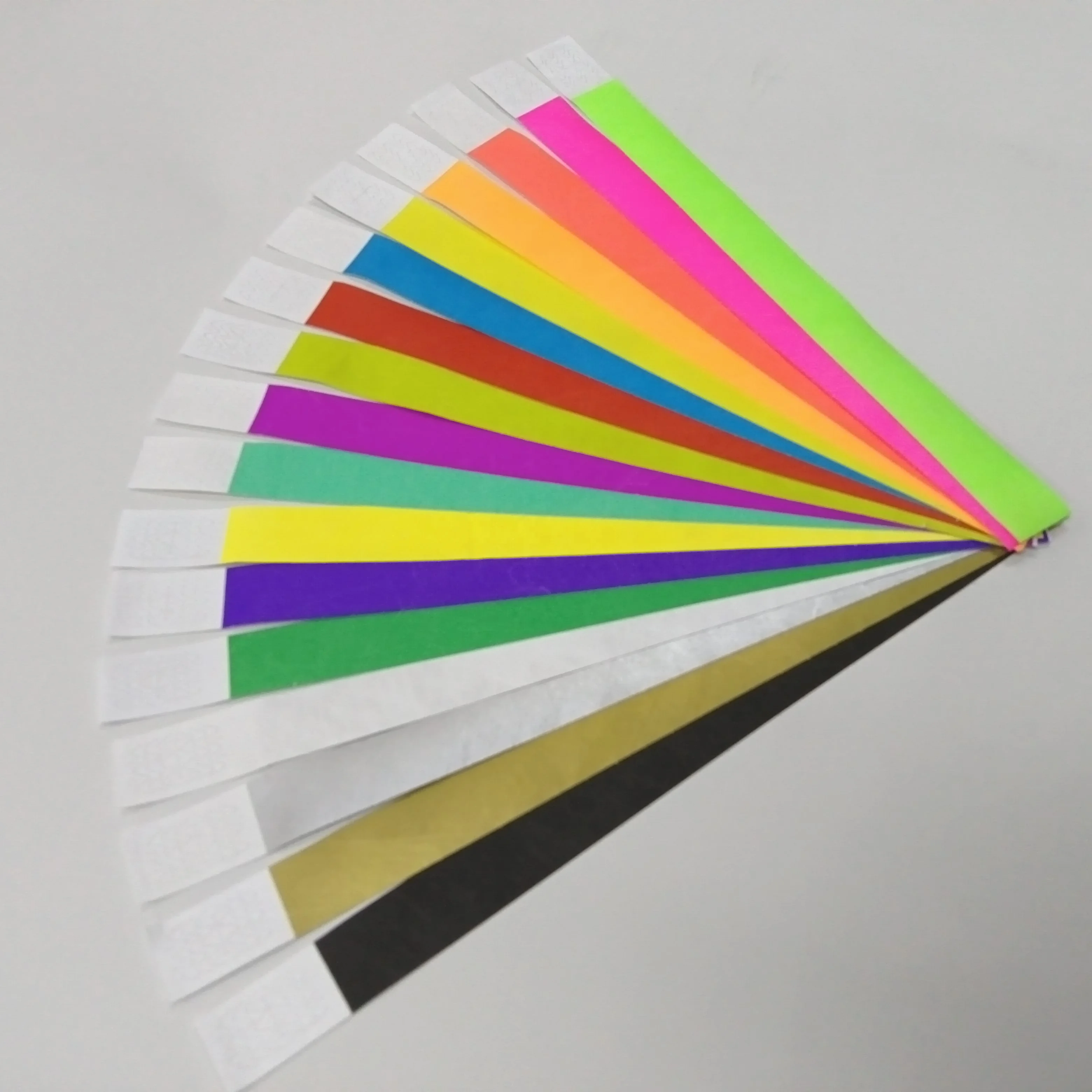 Customized Personalized Waterproof Printing Tyvek Blank Paper Wristband Ticket Bracelets