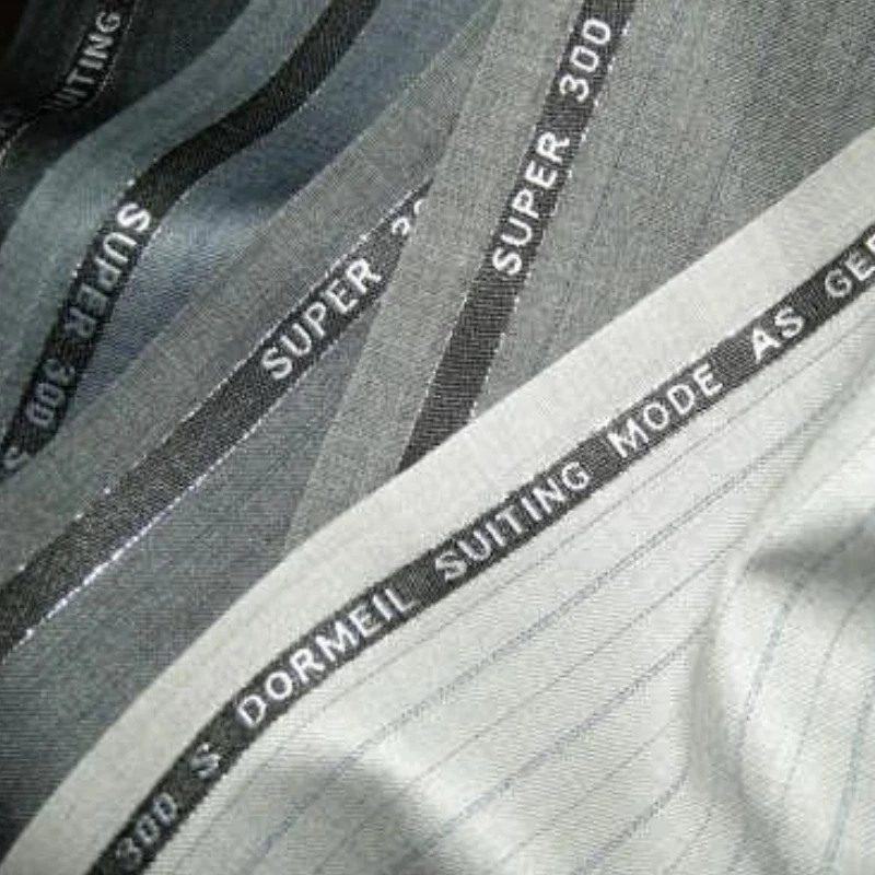 Popular products 2024 viscose nylon fabric woven tergal tr fabric with english selvage for man suit