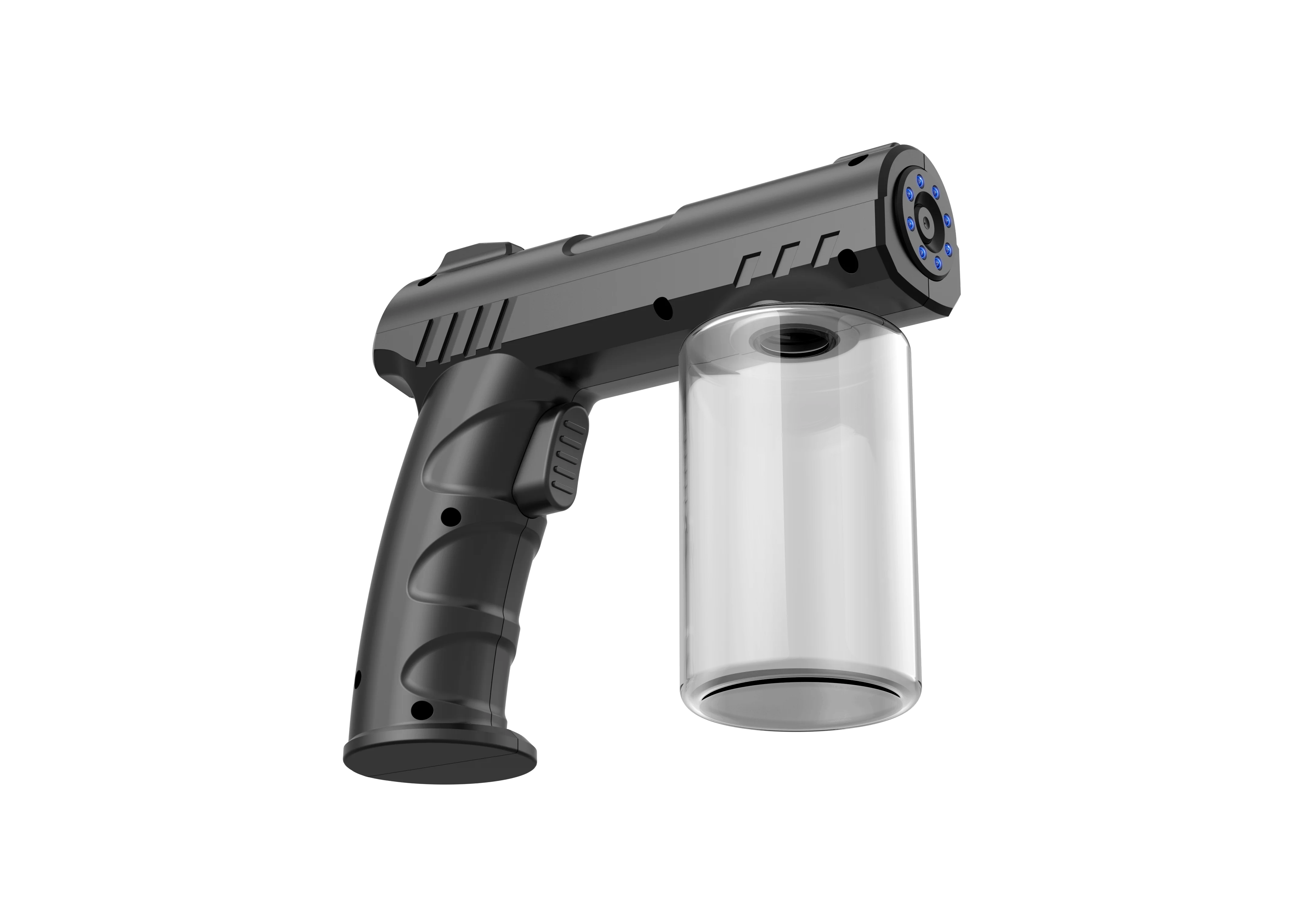 Portable Atomizer Spray Gun Blue Ray Fogging Sanitizing Alcohol Disinfection Nano Spray Gun