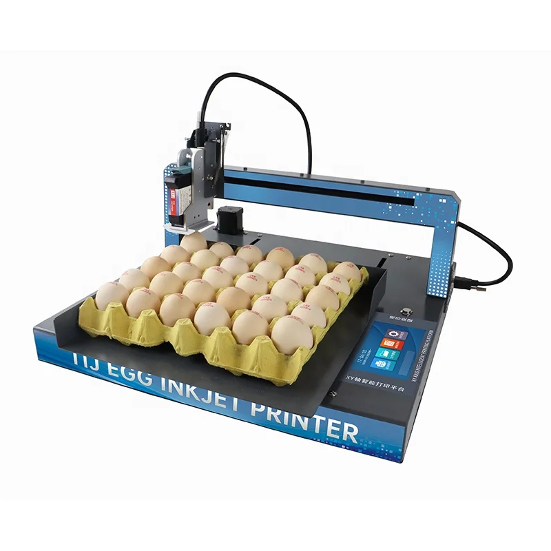 Inkjet Printer Egg Printing Coding Marking Machine Egg Stamping Machine Logo Inkjet Printer Egg Coding Machine