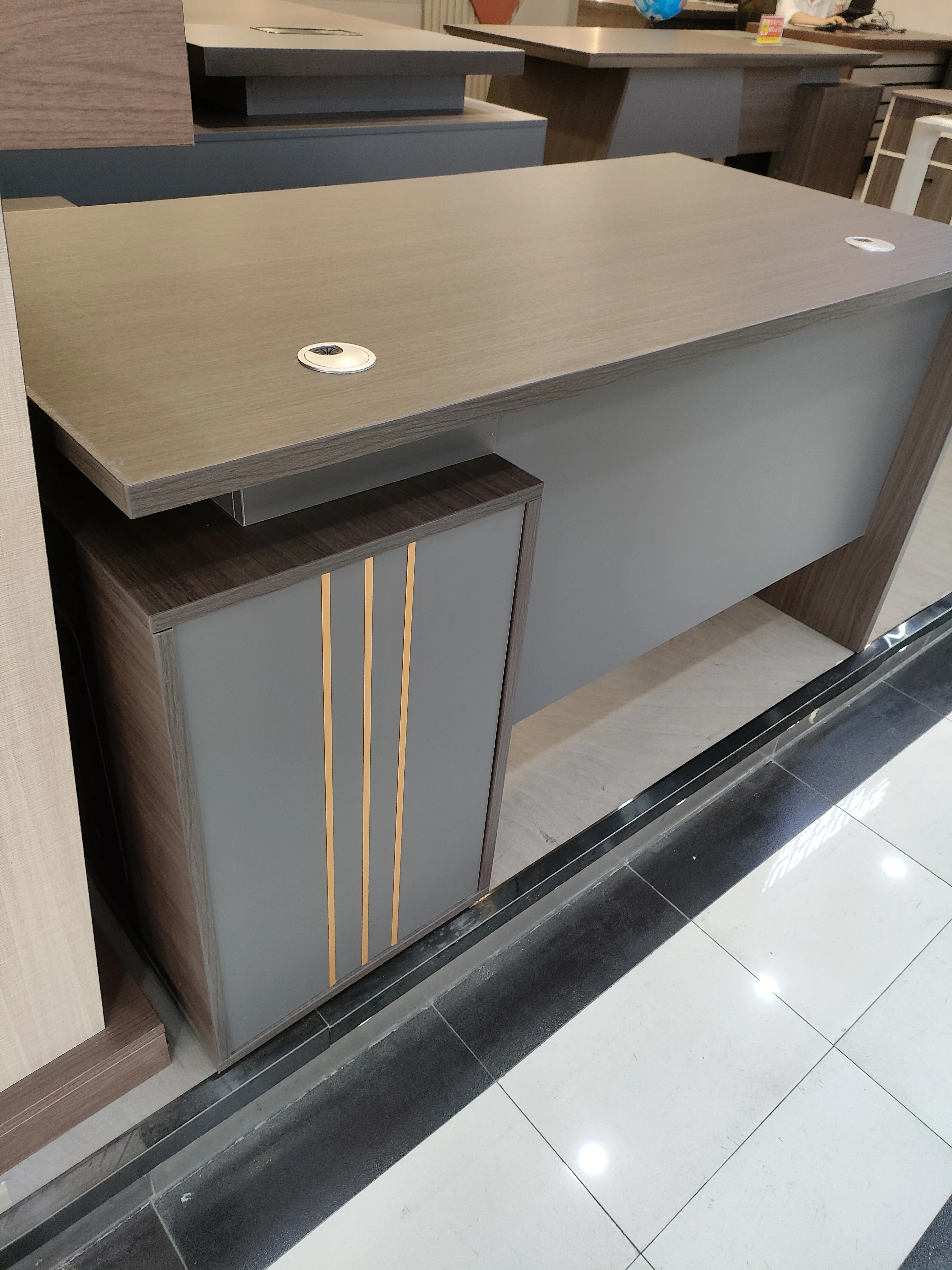 Hot sales Melamine  desk  Modern Office Furniture  Factory Wholesale Foshan Sale OEM Customized