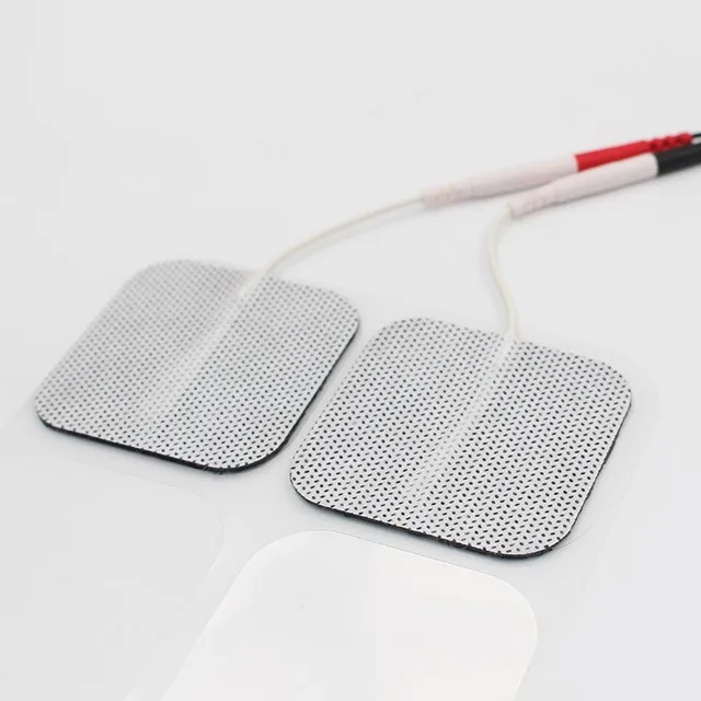 Adhesive 5x5cm Pre-wired Electrode Pad for TENS EMS Muscle Stimulator Electrode Pads For TENS Unit