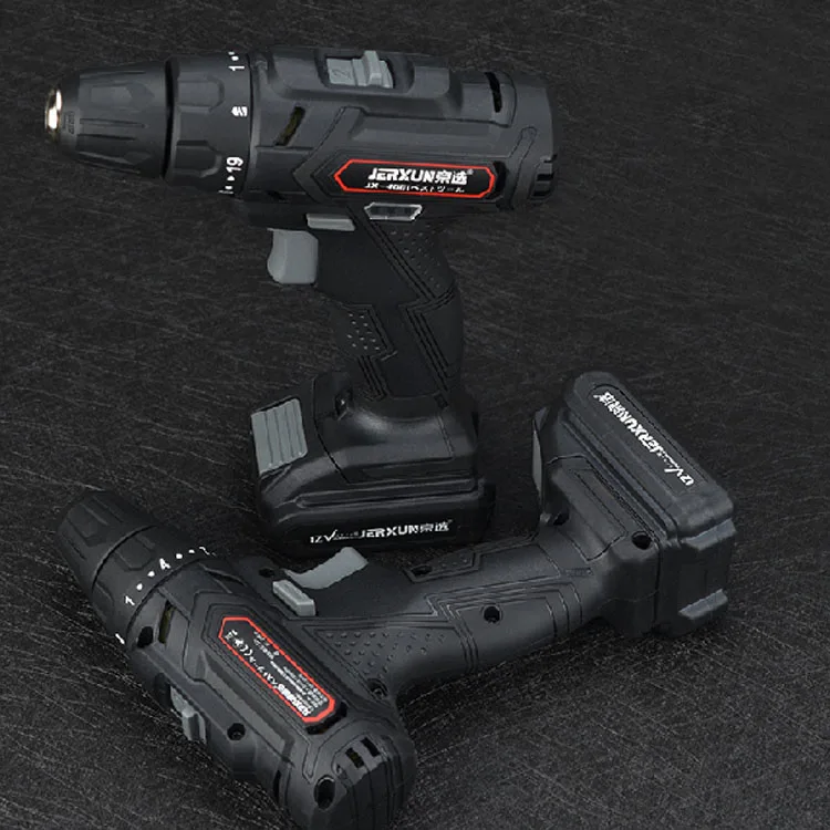 Cordless Impact Electric Drill Set Portable Hardware Power Tools 12v Power Drills Metal and Concrete Power Tools