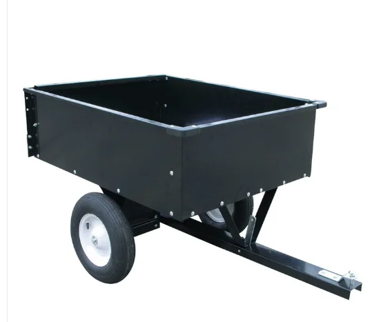 Utility Garden Towed Atv Dump Trailer Cart Yard Trolley Tractor Wagon Atv Wheelbarrow Trailer