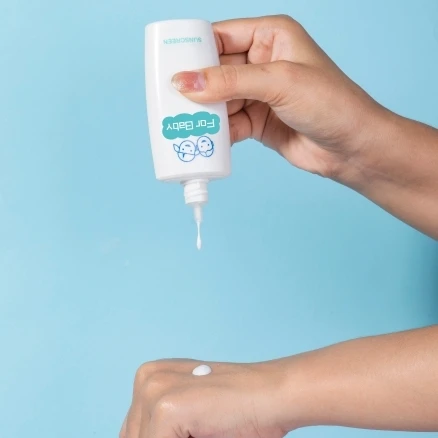 Private Label Natural SPF30+ Baby Sunscreen Lotion UVA UVB Protection Water Resistant Non Allergenic